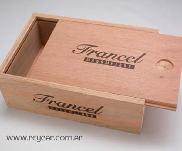 Caja de madera grande con tapa, caja de madera natural para todo