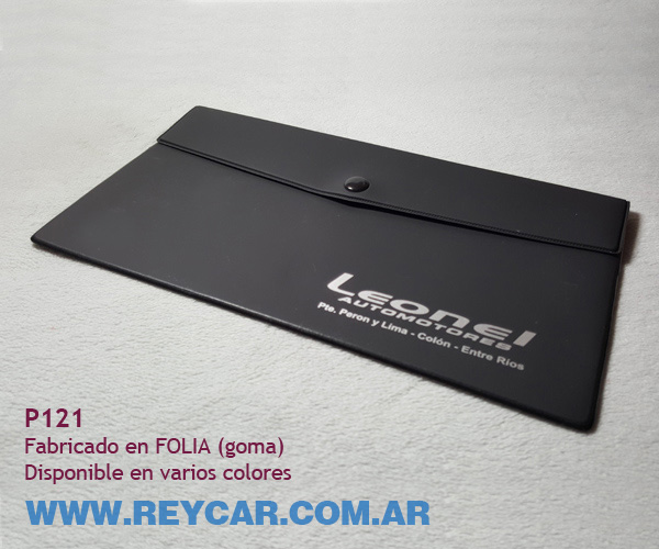 Portadocumentos para auto con logo | Porta documento en plástico, folia y cristal publicidad viaje