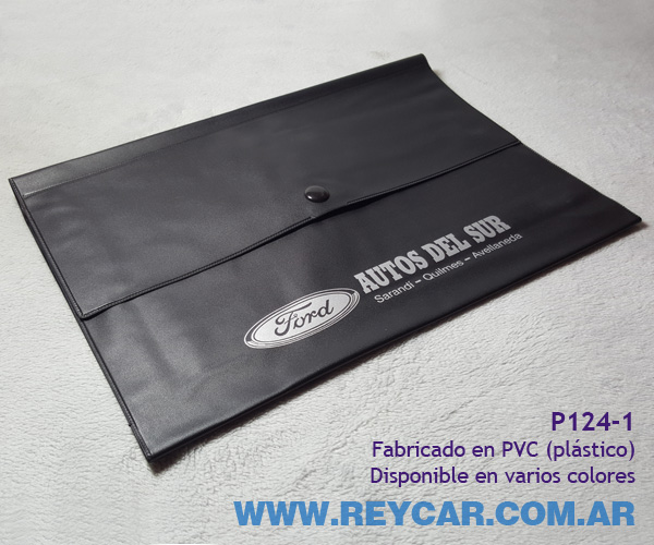 Portadocumentos para auto con logo  Porta documento en plástico, folia y  cristal con publicidad viaje