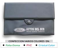 porta documentos para autos con logo